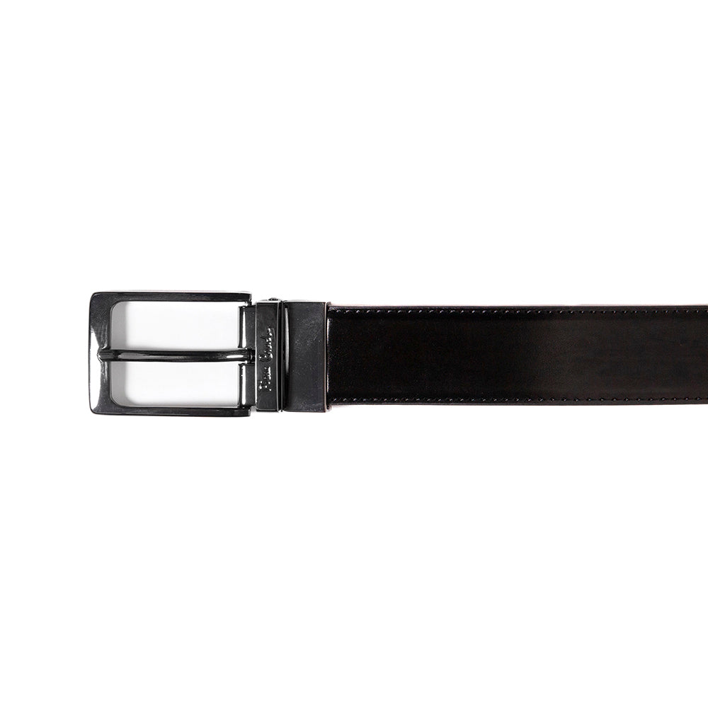 Pierre Cardin | Cintura da uomo in vera pelle GCB208, Nero/Marrone scuro 5