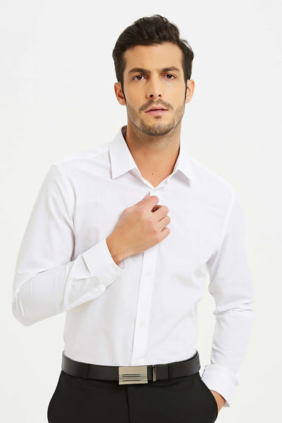 Camicia da uomo Aslan, Bianco 1