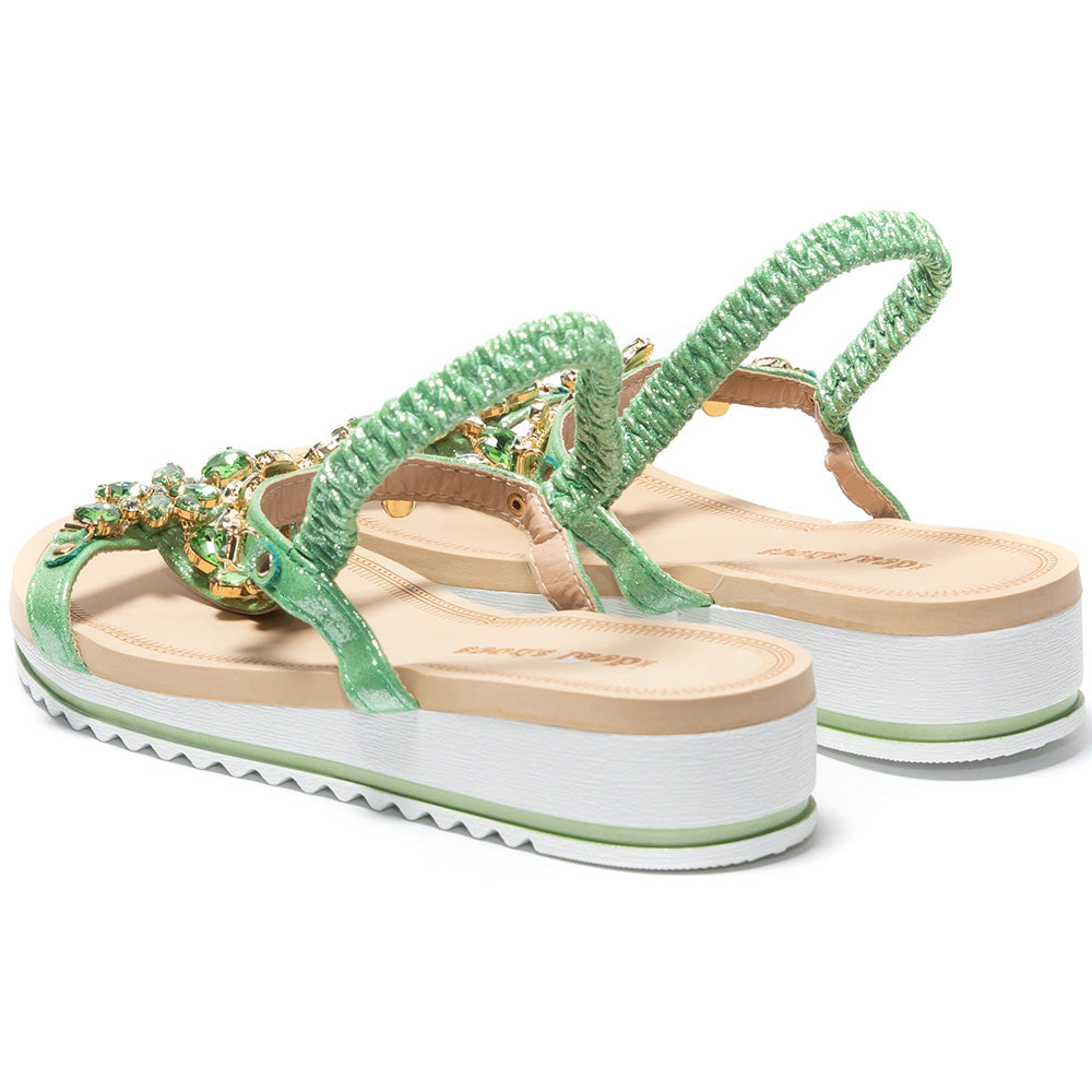 Sandali da donna Deryn, Verde chiaro 4