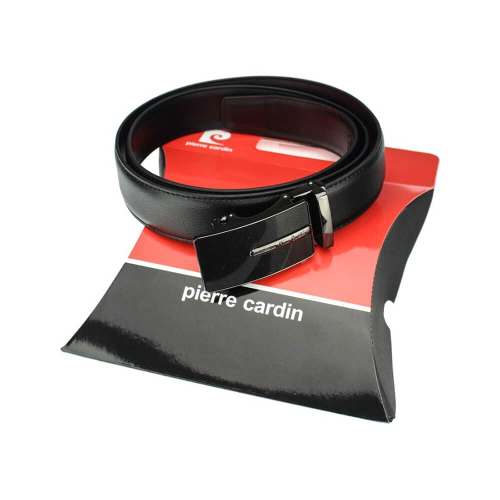 Pierre Cardin | Cintura da uomo in vera pelle GCB293, Nero 2