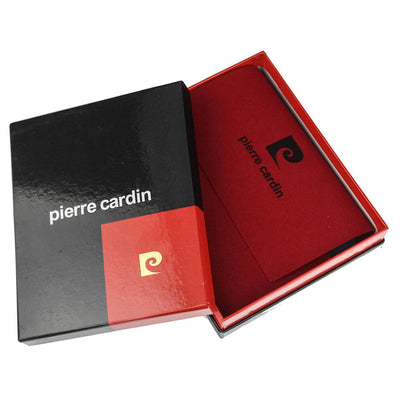 Pierre Cardin | Portafoglio da uomo in vera pelle GPB004, Nero/Blu marino 2