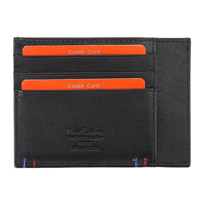 Pierre Cardin | Porta carte di credito da uomo in vera pelle GPB046, Nero 2