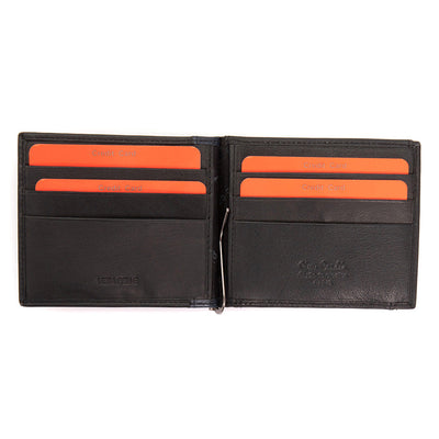 Pierre Cardin | Porta carte di credito da uomo in vera pelle GPB075, Nero/Blu - con protezione RFID 3