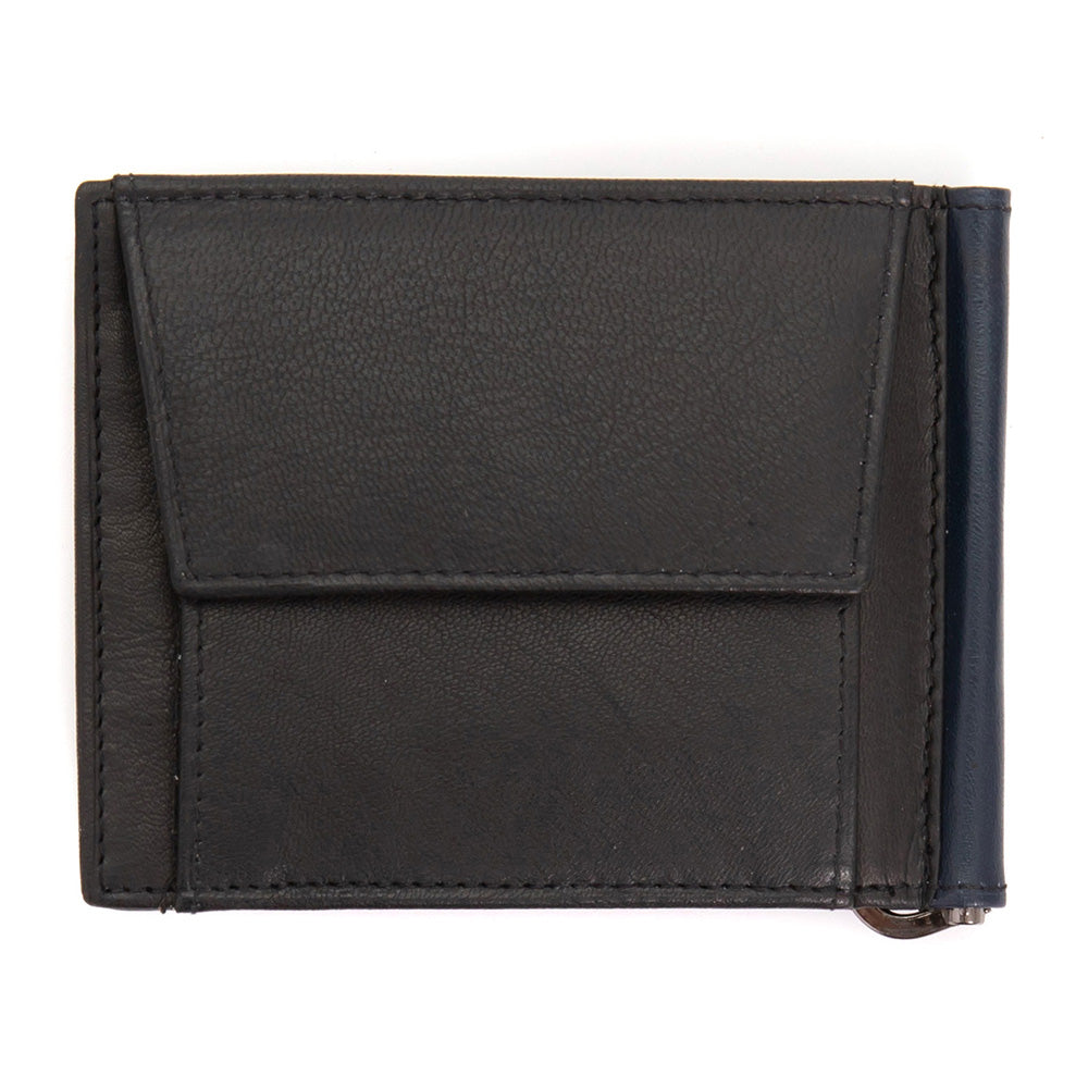 Pierre Cardin | Porta carte di credito da uomo in vera pelle GPB075, Nero/Blu - con protezione RFID 4