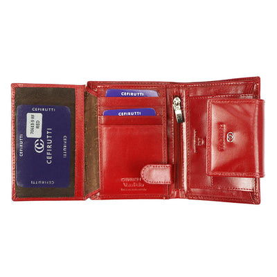 Portafoglio da donna in vera pelle GPD383, Rosso - con protezione RFID 5
