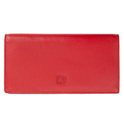 Portafoglio da donna in vera pelle GPD435, Rosso - con Protezione RFID 1
