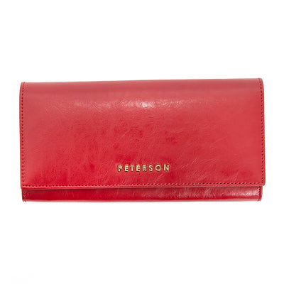 Portafoglio da donna in vera pelle GPD439, Rosso - con Protezione RFID 1