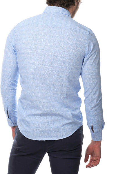 Camicia da uomo Iulius, Azzurro 4