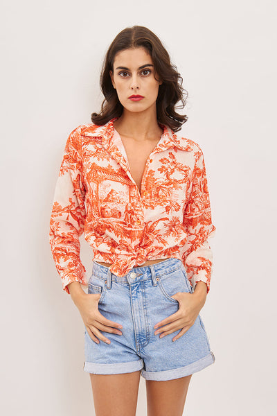 Camicia da donna Jasmina, Arancione 1
