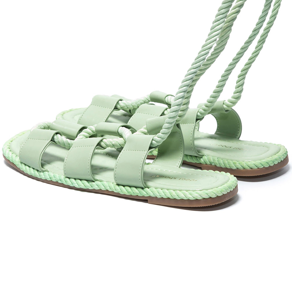 Sandali da donna Kaisa, Verde chiaro 4