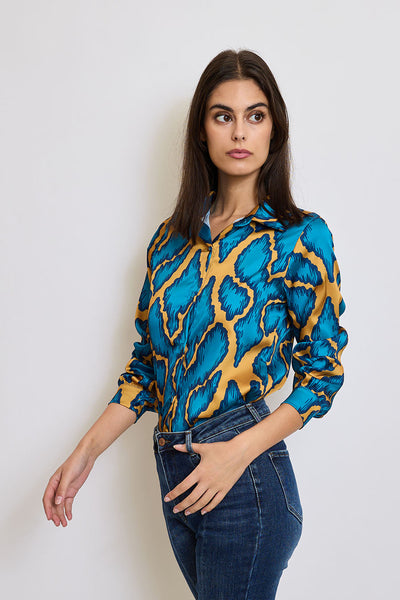 Camicia da donna Melania, Azzurro 2