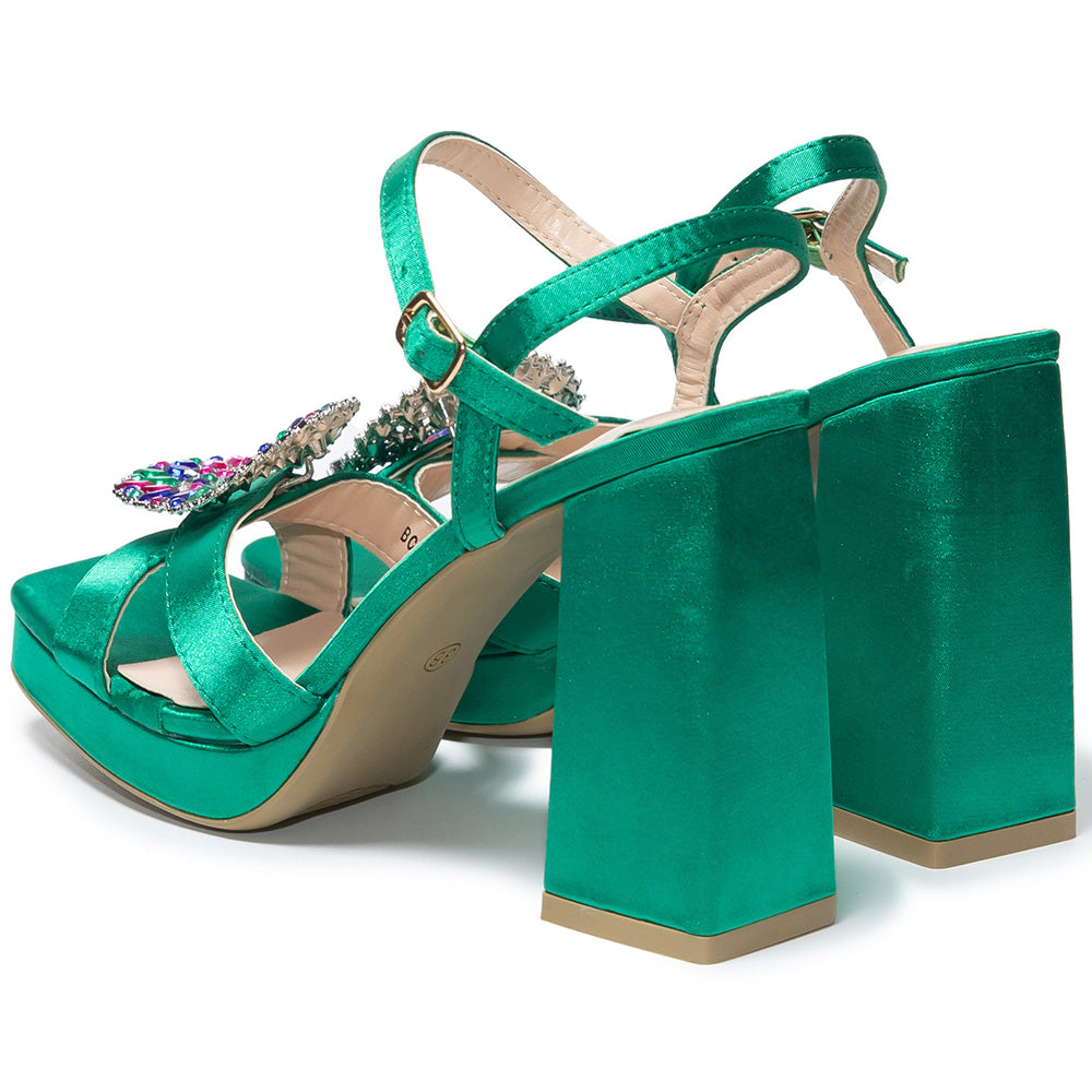 Sandali da donna Nefertiti, Verde 4
