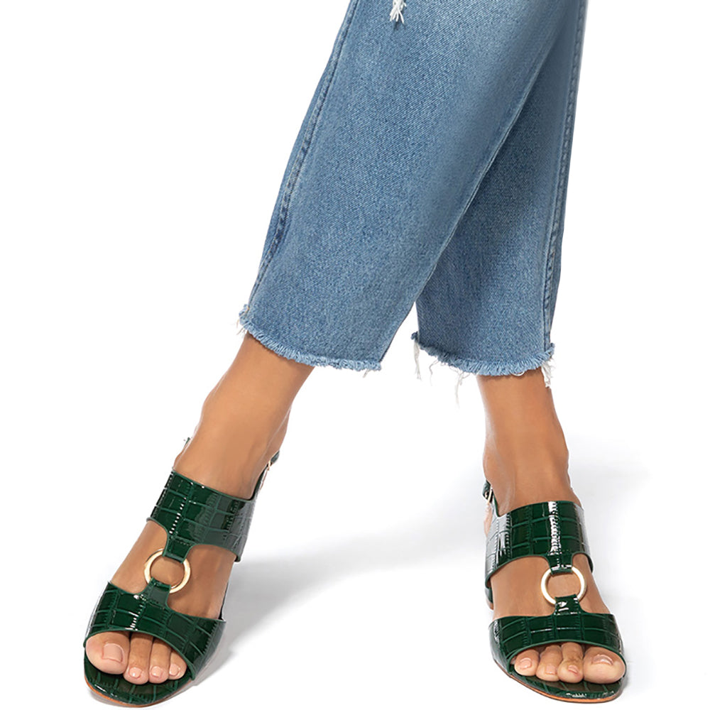 Sandali da donna Nimanor, Verde 1
