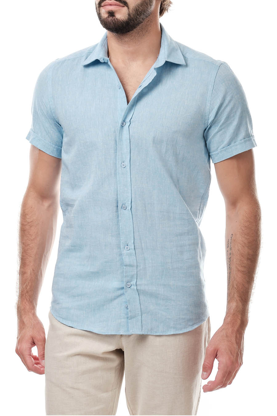 Camicia da uomo Vicente, Azzurro 1