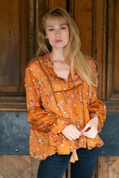 Camicia da donna Zuzanna, Arancione 1