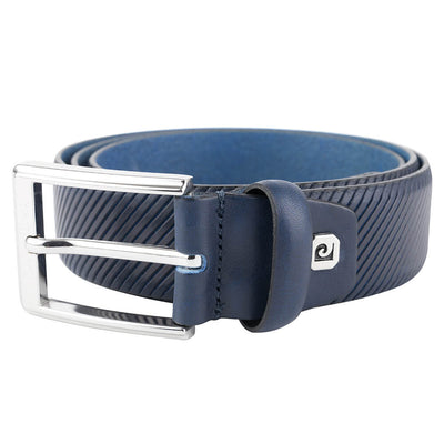 Pierre Cardin | Cintura da uomo in vera pelle GCB262, Blu marino 1