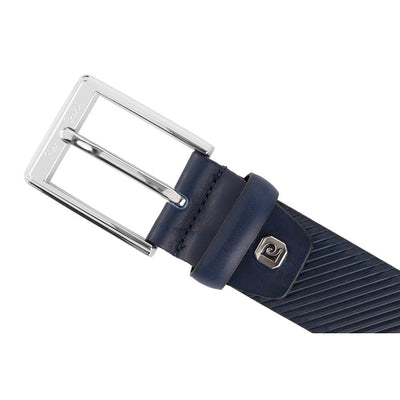 Pierre Cardin | Cintura da uomo in vera pelle GCB262, Blu marino 3
