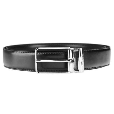 Calvin Klein | Cintura da uomo in vera pelle GCB228, Nero/Marrone scuro 1
