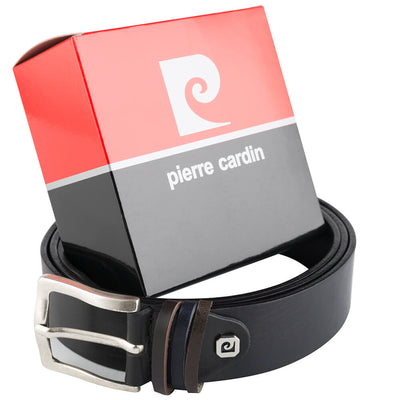 Pierre Cardin | Cintura da uomo in vera pelle GCB269, Nero 2